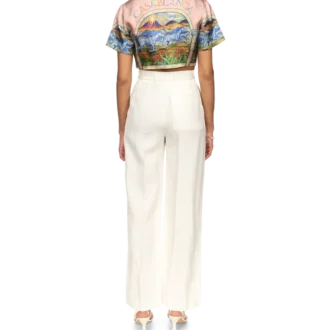 Camisas curtas de seda Chevaux Sauvages