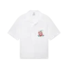 Camisas de calções bordadas em popeline de algodão Camisas de calções bordadas em popeline de algodão