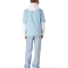 Camisas de calções com monograma azul claro