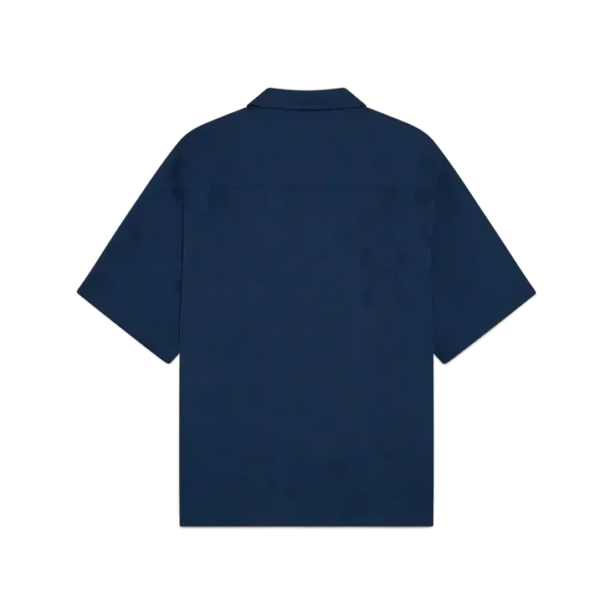 Camisas de calções com monograma azul-marinho