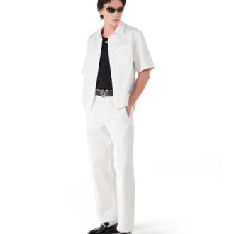 Camisas de calções com monograma branca