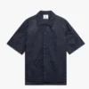 Camisas de calções com monograma em meio-tom azul-marinho Camisas de calções com monograma em meio-tom azul-marinho