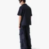 Camisas de calções com monograma em meio-tom azul-marinho Camisas de calções com monograma em meio-tom azul-marinho