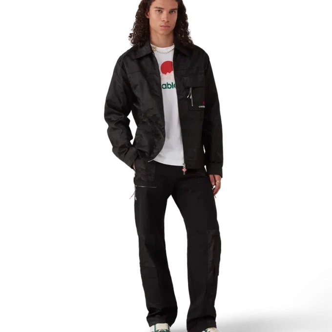 Camisas de calções de manga curta com fecho em nylon com padrão camuflado Camisas de calções de manga curta com fecho em nylon com padrão camuflado