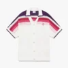 Camisas de calções de manga curta com riscas brancas Camisas de calções de manga curta com riscas brancas