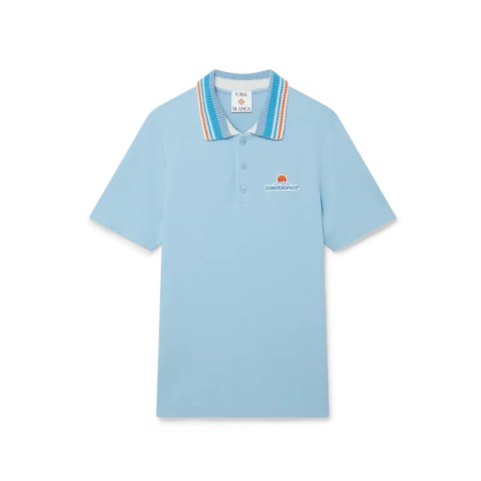 Camisas de calções de manga curta em malha piqué