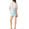 Camisas de calções em seda com monograma de corações em degradê Camisas de calções em seda com monograma de corações em degradê