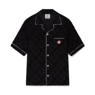 Camisas de calções em tecido de toalha com monograma