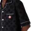 Camisas de calções em tecido de toalha com monograma Camisas de calções em tecido de toalha com monograma