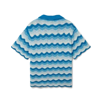 Camisas de croché com gradiente ondulado