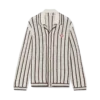 Camisas de croché de algodão às riscas Camisas de croché de algodão às riscas