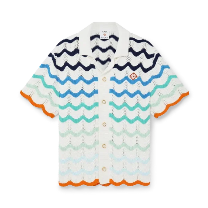 Camisas de croché Gradient Wave