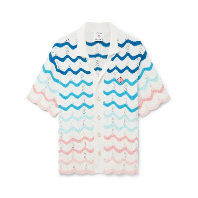 Camisas de croché Gradient Wave