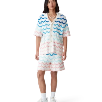 Camisas de croché Gradient Wave