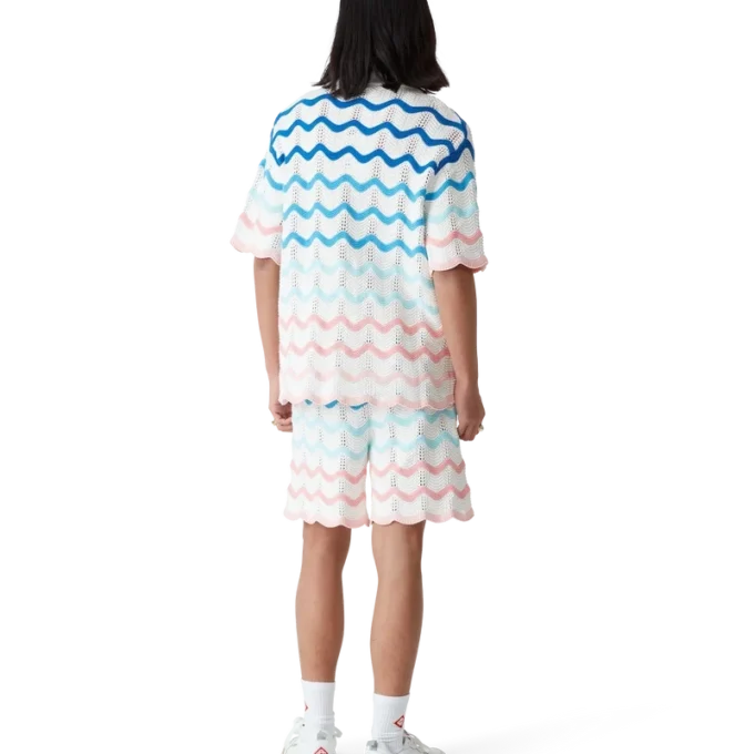 Camisas de croché Gradient Wave