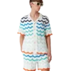 Camisas de croché Gradient Wave