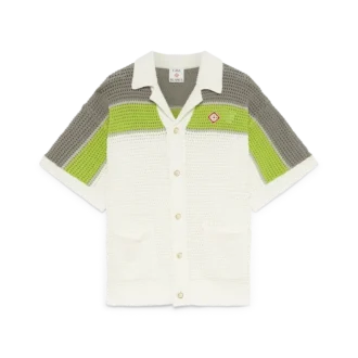 Camisas de croché às riscas