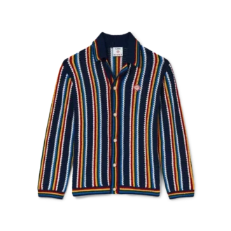 Camisas de croché às riscas