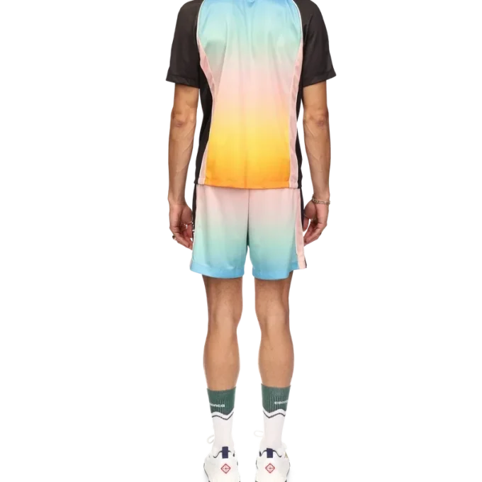 Camisas de futebol com gradiente pastel Camisas de futebol com gradiente pastel