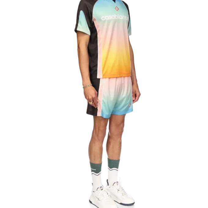 Camisas de futebol com gradiente pastel Camisas de futebol com gradiente pastel