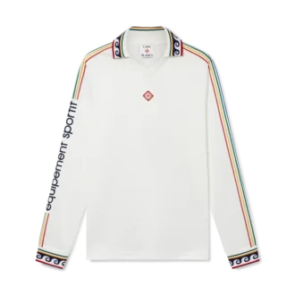 Camisas de futebol de manga comprida com monograma em jacquard