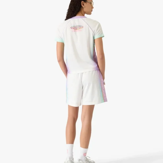 Camisas de futebol em malha de calções com gradiente de vidro