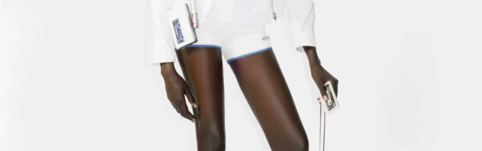 Casaco de Dril de Algodão Branco com Fecho