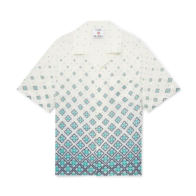 Camisas de linho com monograma em degradê Camisas de linho com monograma em degradê
