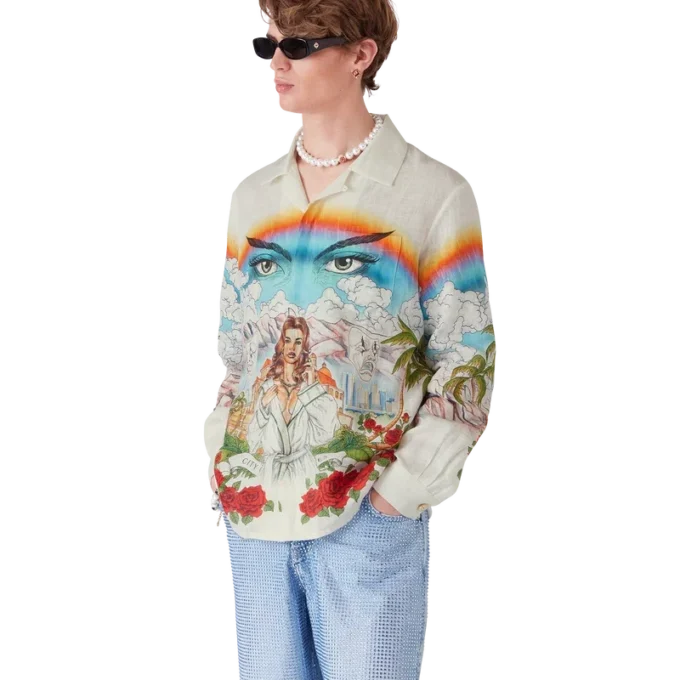 Camisas de linho de manga comprida Chateau Camisas de linho de manga comprida Chateau
