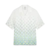Camisas de linho de manga curta com monograma degradê Camisas de linho de manga curta com monograma degradê