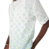 Camisas de linho de manga curta com monograma degradê Camisas de linho de manga curta com monograma degradê