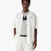 Camisas de malha de manga curta brancas Camisas de malha de manga curta brancas