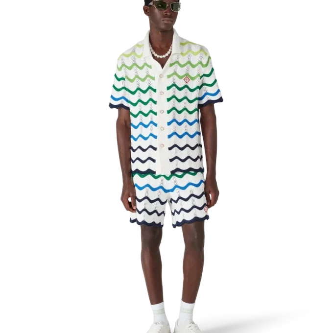 Camisas de malha de manga curta Wave Camisas de malha de manga curta Wave