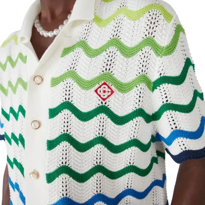 Camisas de malha de manga curta Wave Camisas de malha de manga curta Wave