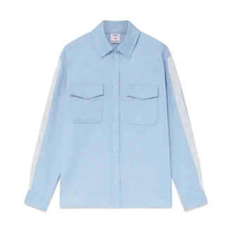 Camisas de manga comprida com monograma azul
