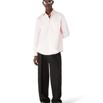 Camisas de manga comprida com monograma em algodão