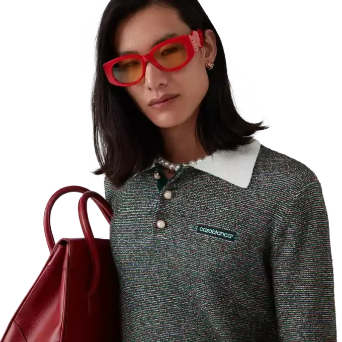 Camisas de manga comprida com riscas Bouclé