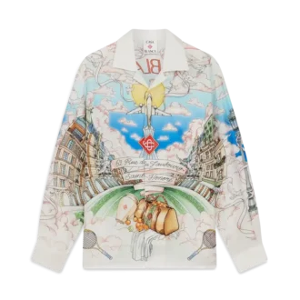 Camisas de manga comprida da loja de Paris