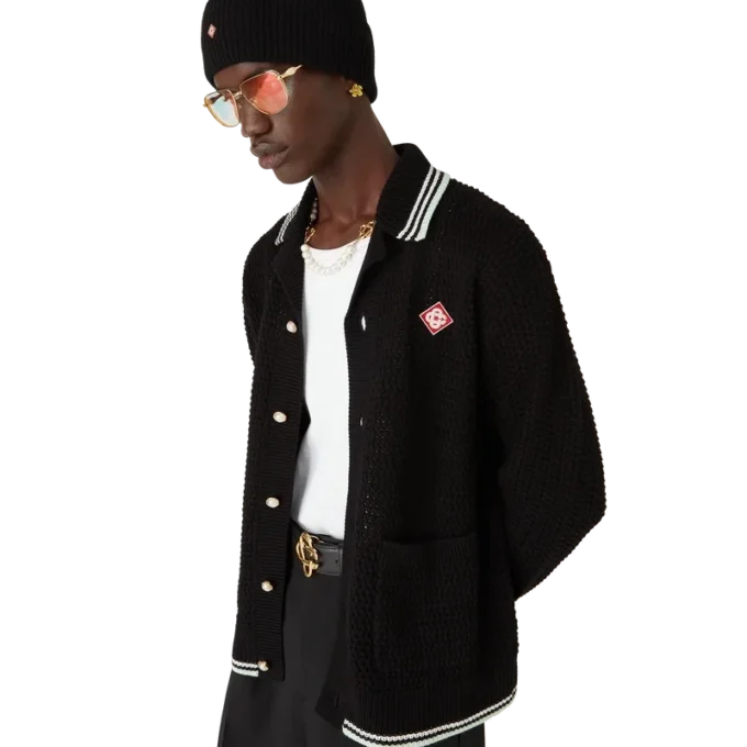 Camisas de manga comprida em croché de algodão bordadas Camisas de manga comprida em croché de algodão bordadas