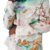 Camisas de manga comprida em sarja de seda com padrão floral Camisas de manga comprida em sarja de seda com padrão floral