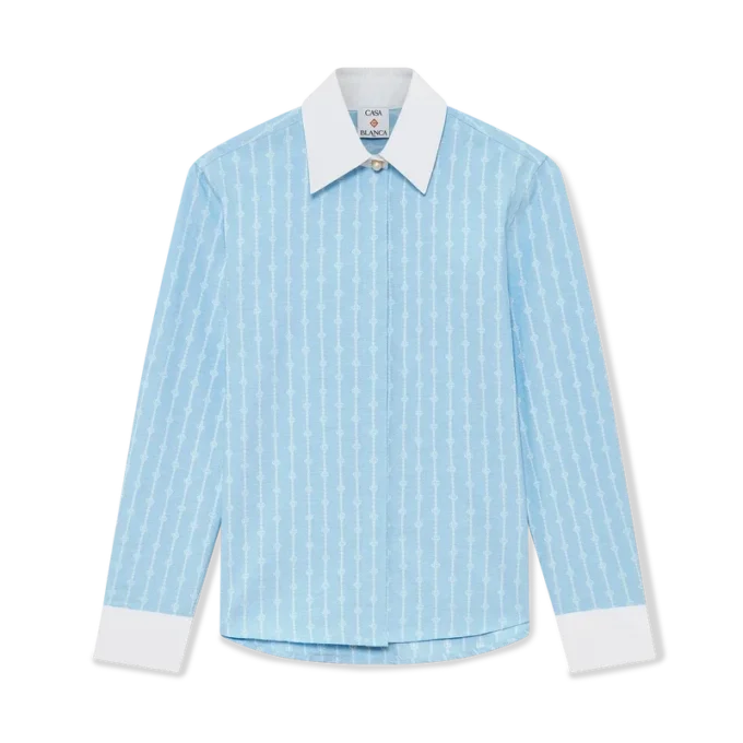 Camisas de manga comprida Laurel com riscas finas Camisas de manga comprida Laurel com riscas finas
