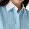Camisas de manga comprida Laurel com riscas finas Camisas de manga comprida Laurel com riscas finas