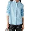 Camisas de manga comprida Laurel com riscas finas Camisas de manga comprida Laurel com riscas finas