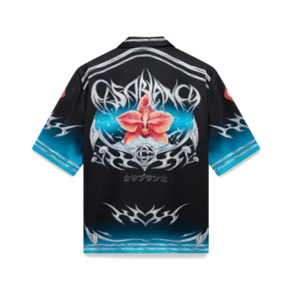 Camisas de manga curta em cetim de seda Blades