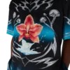 Camisas de manga curta em cetim de seda Blades Camisas de manga curta em cetim de seda Blades