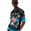 Camisas de manga curta em cetim de seda Blades Camisas de manga curta em cetim de seda Blades