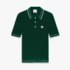 Camisas de manga curta em croché verde Camisas de manga curta em croché verde