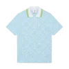 Camisas de manga curta em jacquard azul claro Camisas de manga curta em jacquard azul claro