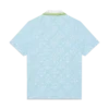 Camisas de manga curta em jacquard azul claro Camisas de manga curta em jacquard azul claro