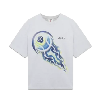 Camisas de manga curta oversized com bola de ténis em chamas